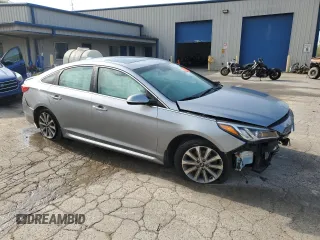 2017 Hyundai Sonata Sport with VIN 5NPE34AF2HH505222, listed as a Copart auction lot 55269045 with 122,860 mi miles and Salvage Title. Bid and sale history available at DreamBid. Image 4.