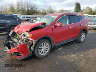 2017 Nissan Rogue S with VIN 5N1AT2MM3HC800169, listed as a Copart auction lot 49184585 with 133,195 mi miles and Salvage Title. Bid and sale history available at carsss.com. Image 1.