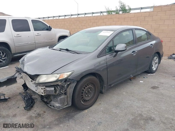 2013 Honda Civic Sdn LX with VIN 19XFB2F50DE212073, listed as a IAAI auction lot 41559441 with 271,371 mi miles. Bid and sale history available at carsss.com. Image 2.
