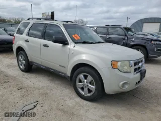 2008 Ford Escape XLT with VIN 1FMCU03128KD08434, listed as a Copart auction lot 51042975 with 123,629 mi miles and Salvage Title. Bid and sale history available at carsss.com. Image 4.