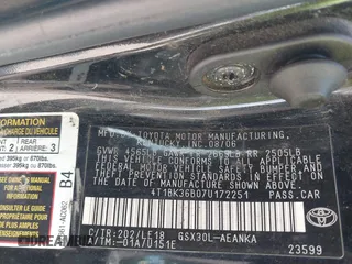 2007 Toyota Avalon XL z VIN 4T1BK36B07U172251, wystawiony jako IAAI lot #41873126 z przebiegiem 283 946 mil mil oraz . Historia ofert i sprzedaży dostępna na DreamBid. Obrazek 9.
