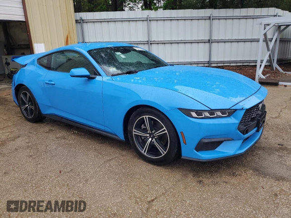 2024 Ford Mustang EcoBoost with VIN 1FA6P8TH0R5130338, listed as a Copart auction lot 51929615 with 24,830 mi miles and Clean Title. Bid and sale history available at DreamBid. Image 4.