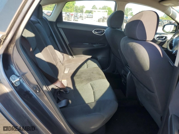 2014 Nissan Sentra SV with VIN 3N1AB7AP7EL633496, listed as a Copart auction lot 55571494 with 105,519 mi miles and Salvage Title. Bid and sale history available at carsss.com. Image 10.