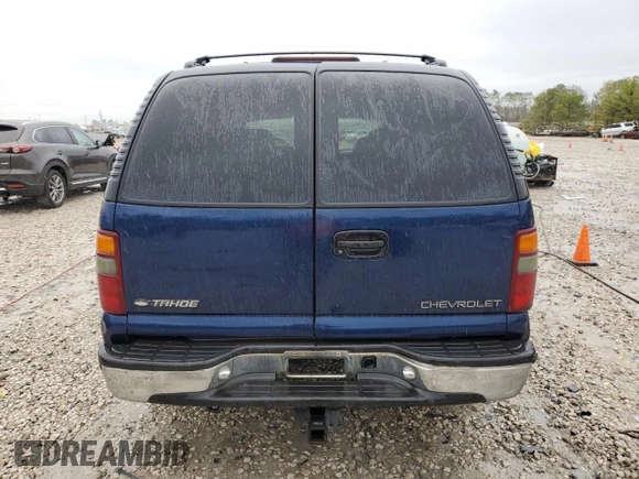 2002 Chevrolet Tahoe LT with VIN 1GNEC13ZX2R170031, listed as a Copart auction lot 88728135 with 370,496 mi miles and Salvage title. Bid and sale history available at DreamBid. Image 6.