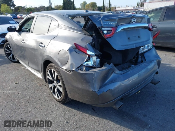 2017 Nissan Maxima SV with VIN 1N4AA6AP7HC387081, listed as a IAAI auction lot 41710501 with 144,538 mi miles. Bid and sale history available at carsss.com. Image 3.