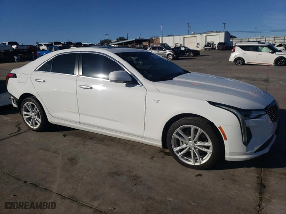 2023 Cadillac CT4 Luxury with VIN 1G6DJ5RK8P0105091, listed as a Copart auction lot 80058994 with 28,971 mi miles and Salvage Title. Bid and sale history available at carsss.com. Image 4.