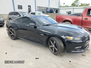 2015 Ford Mustang GT with VIN 1FA6P8CF7F5317859, listed as a Copart auction lot 57721495 with 125,668 mi miles and Salvage title. Bid and sale history available at DreamBid. Image 4.