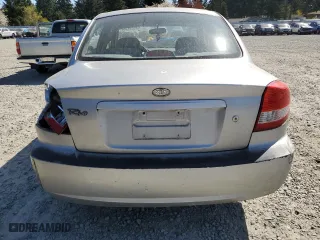 2005 Kia Rio with VIN KNADC125856373439, listed as a Copart auction lot 53529125 with 106,822 mi miles and Salvage Title. Bid and sale history available at carsss.com. Image 6.