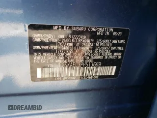 2023 Subaru Forester Premium z VIN JF2SKAEC3PH513669, wystawiony jako Copart lot #58839825 z przebiegiem 14 832 mil mil oraz Szkoda całkowita • Salvage title. Historia ofert i sprzedaży dostępna na DreamBid. Obrazek 13.