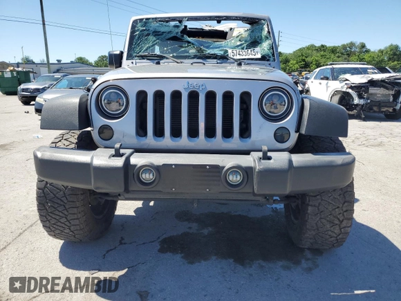 2016 Jeep Wrangler Unlimited Sport z VIN 1C4BJWDG4GL327252, wystawiony jako Copart lot #57433645 z przebiegiem 109 108 mil mil oraz Szkoda całkowita • Salvage title. Historia ofert i sprzedaży dostępna na DreamBid. Obrazek 5.