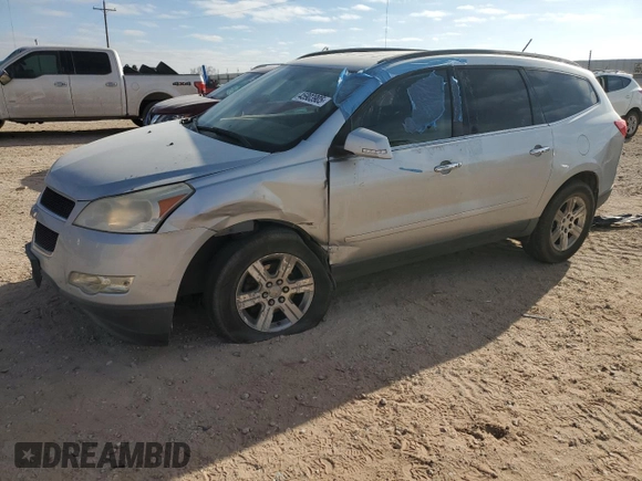 2012 Chevrolet Traverse 1LT with VIN 1GNKRGED4CJ363362, listed as a Copart auction lot 45903905 with 143,053 mi miles and Salvage Title. Bid and sale history available at DreamBid. Image 1.