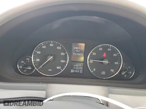 2005 Mercedes-Benz C 240 with VIN WDBRF81J35F674190, listed as a Copart auction lot 42167015 with 157,003 mi miles and Salvage Title. Bid and sale history available at DreamBid. Image 9.