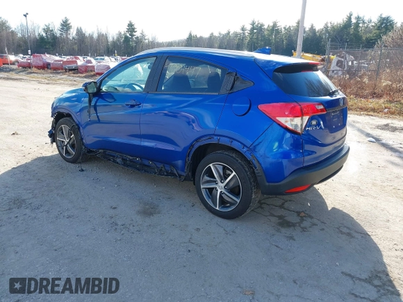 2022 Honda HR-V EX with VIN 3CZRU6H51NM734255, listed as a IAAI auction lot 41001447 with 45,585 mi miles. Bid and sale history available at carsss.com. Image 3.