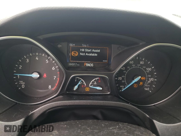 2016 Ford Focus SE with VIN 1FADP3F29GL380672, listed as a Copart auction lot 44062305 with 84,917 mi miles and Salvage title. Bid and sale history available at DreamBid. Image 9.
