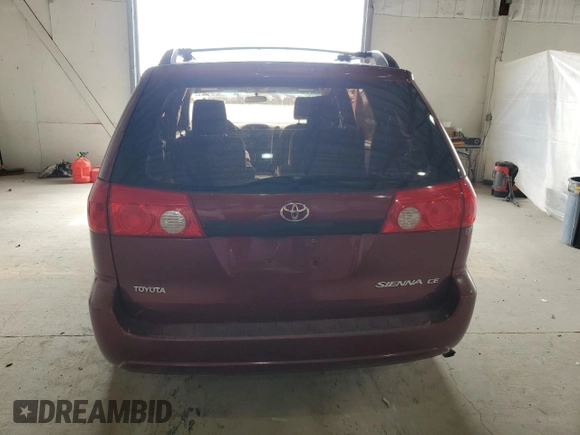 2009 Toyota Sienna CE with VIN 5TDZK23C99S236823, listed as a Copart auction lot 53504345 with 246,402 mi miles and Clean Title. Bid and sale history available at DreamBid. Image 6.