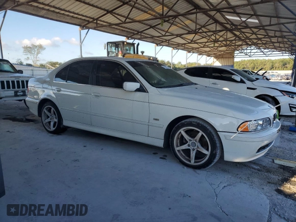 2003 BMW 5 Series 525iA with VIN WBADT434X3G026533, listed as a Copart auction lot 76182274 with 0 mi miles and Clean Title. Bid and sale history available at carsss.com. Image 4.