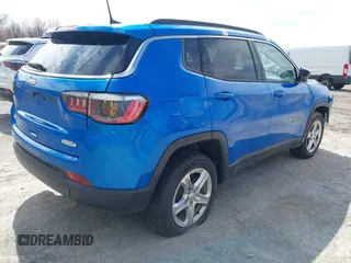 2024 Jeep Compass Latitude with VIN 3C4NJDBNXRT603931, listed as a IAAI auction lot 41987051 with 24,436 mi miles. Bid and sale history available at carsss.com. Image 4.
