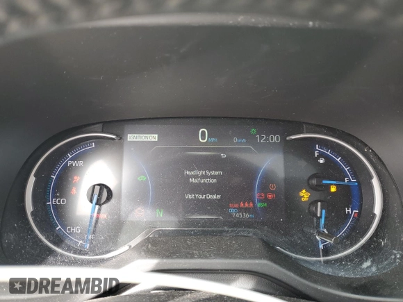 2021 Toyota RAV4 Hybrid XSE z VIN 4T3E6RFV2MU060908, wystawiony jako Copart lot #44738455 z przebiegiem 74 536 mil mil oraz Szkoda całkowita • Salvage title. Historia ofert i sprzedaży dostępna na DreamBid. Obrazek 9.