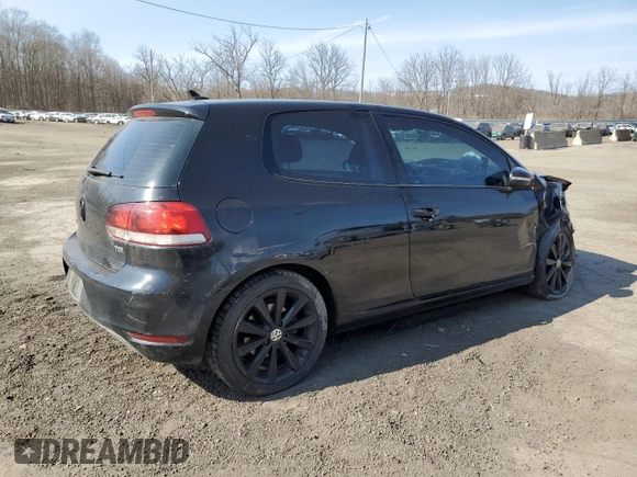 2012 Volkswagen Golf TDI w/Tech Pkg with VIN WVWMM7AJ1CW346839, listed as a Copart auction lot 48751445 with Not provided miles and Salvage title. Bid and sale history available at DreamBid. Image 3.