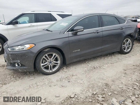 2016 Ford Fusion Titanium Hybrid with VIN 3FA6P0RU9GR289892, listed as a Copart auction lot 42735125 with 82,386 mi miles and Salvage Title. Bid and sale history available at carsss.com. Image 1.