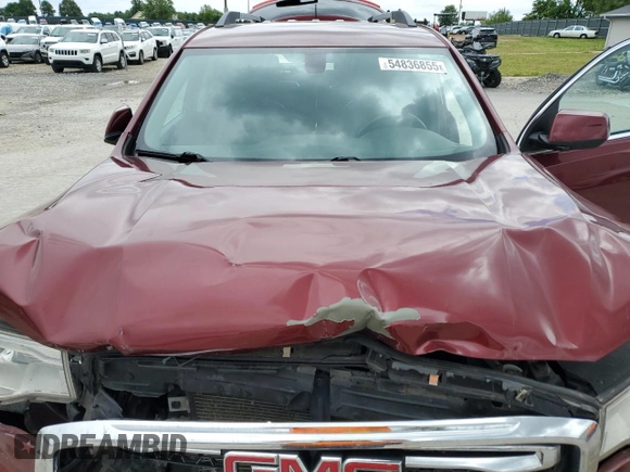 2018 GMC Acadia SLT with VIN 1GKKNMLS3JZ175214, listed as a Copart auction lot 54836855 with 144,693 mi miles and Salvage title. Bid and sale history available at DreamBid. Image 11.