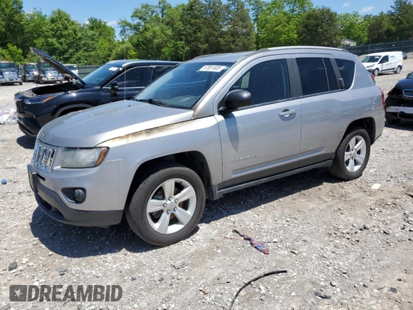 2016 Jeep Compass Sport with VIN 1C4NJDBB9GD631471, listed as a Copart auction lot 57851835 with 78,620 mi miles and Salvage title. Bid and sale history available at DreamBid. Image 1.