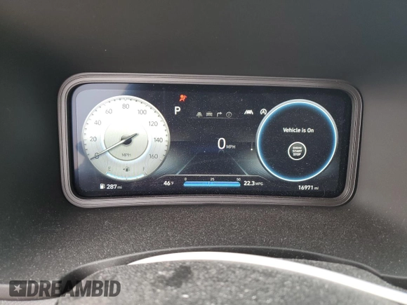 2023 Hyundai Kona Limited with VIN KM8K53A3XPU044395, listed as a Copart auction lot 48175665 with 16,971 mi miles and Salvage Title. Bid and sale history available at carsss.com. Image 9.