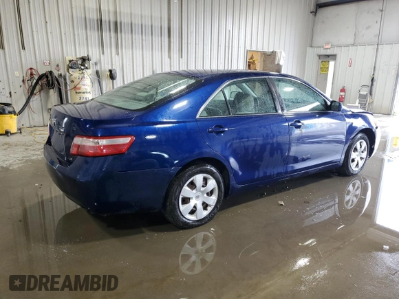 2007 Toyota Camry CE with VIN 4T1BE46K77U022151, listed as a Copart auction lot 55198805 with 118,281 mi miles and Salvage Title. Bid and sale history available at DreamBid. Image 3.