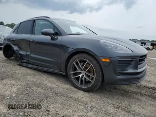 2024 Porsche Macan with VIN WP1AA2A54RLB14018, listed as a Copart auction lot 57595635 with 19,722 mi miles and Salvage title. Bid and sale history available at DreamBid. Image 4.