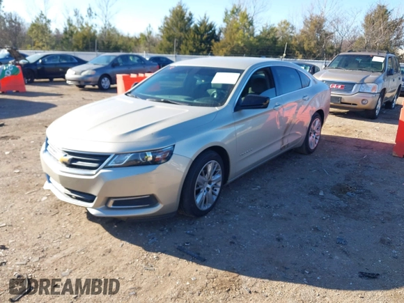 2015 Chevrolet Impala LS with VIN 2G11X5SL0F9209167, listed as a IAAI auction lot 41424363 with 134,978 mi miles and . Bid and sale history available at DreamBid. Image 2.