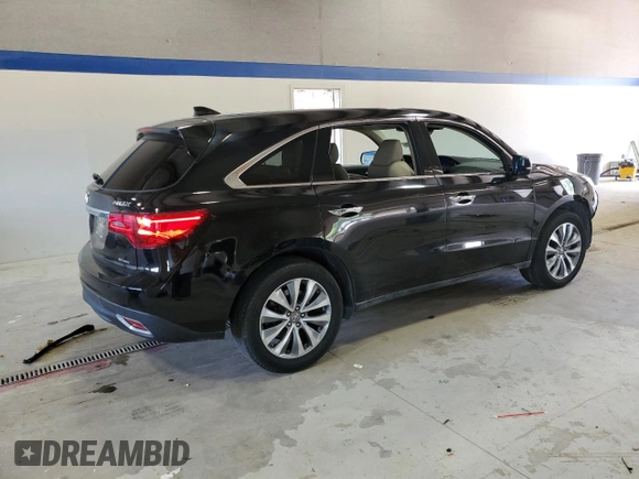 2016 Acura MDX Technology z VIN 5FRYD4H4XGB008316, wystawiony jako Copart lot #55479935 z przebiegiem 97 471 mil mil oraz Szkoda całkowita • Salvage title. Historia ofert i sprzedaży dostępna na DreamBid. Obrazek 3.