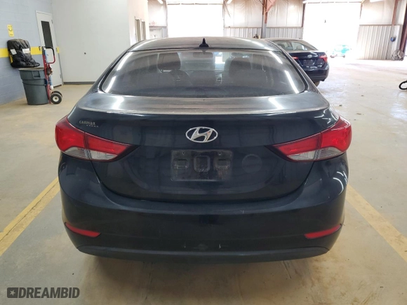 2016 Hyundai Elantra Value Edition with VIN KMHDH4AE4GU601616, listed as a Copart auction lot 50981405 with 117,521 mi miles and Salvage Title. Bid and sale history available at carsss.com. Image 6.