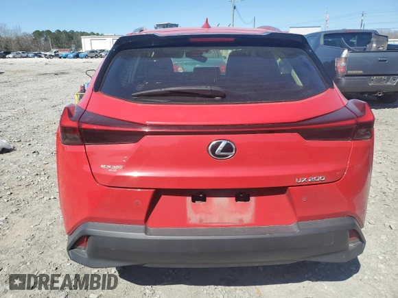 2022 Lexus UX with VIN JTHP3JBH1N2046820, listed as a Copart auction lot 46188775 with 87,613 mi miles and Salvage Title. Bid and sale history available at carsss.com. Image 6.