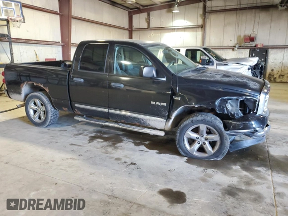 2008 Dodge 1500 SLT with VIN 1D7HU182X8S612456, listed as a Copart auction lot 52213935 with 130,762 mi miles and Salvage Title. Bid and sale history available at carsss.com. Image 4.