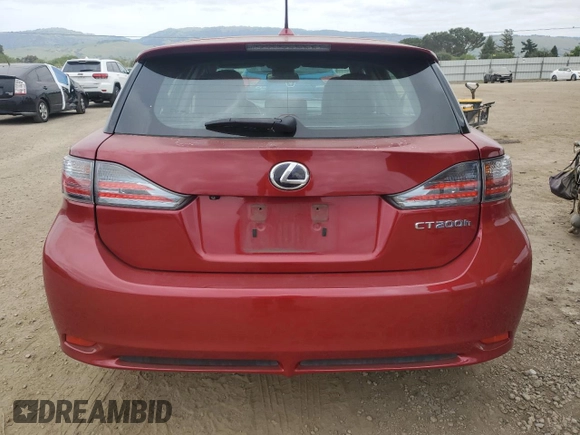 2013 Lexus CT 200h with VIN JTHKD5BH7D2128600, listed as a Copart auction lot 54270695 with 182,401 mi miles and Salvage title. Bid and sale history available at DreamBid. Image 6.