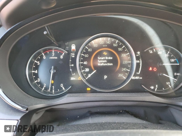 2021 Mazda CX-9 Signature with VIN JM3TCBEY4M0504837, listed as a Copart auction lot 47611595 with 85,491 mi miles and Salvage Title. Bid and sale history available at DreamBid. Image 9.