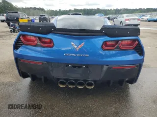 2014 Chevrolet Corvette Z51 2LT with VIN 1G1YJ2D70E5104588, listed as a Copart auction lot 53087515 with Not provided miles and Salvage title. Bid and sale history available at DreamBid. Image 6.
