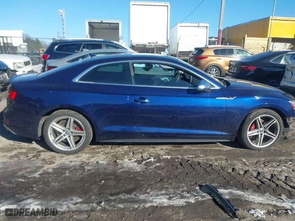 2018 Audi S5 Coupe Prestige with VIN WAUR4AF52JA055241, listed as a IAAI auction lot 41377422 with NaN miles. Bid and sale history available at carsss.com. Image 13.