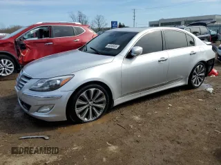 2014 Hyundai Genesis R-Spec z VIN KMHGC4DH0EU265669, wystawiony jako Copart lot #48346455 z przebiegiem 77 536 mil mil oraz Szkody całkowita. Historia ofert i sprzedaży dostępna na DreamBid. Obrazek 1.