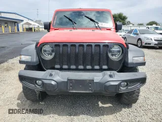 2021 Jeep Wrangler Unlimited Willys with VIN 1C4HJXDM8MW603982, listed as a Copart auction lot 52986495 with 80,474 mi miles and Salvage title. Bid and sale history available at DreamBid. Image 5.