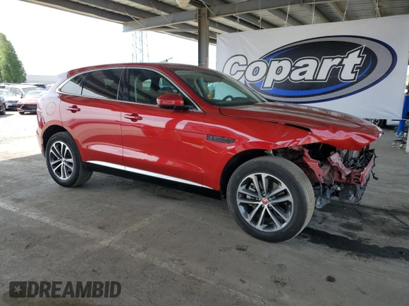 2022 Jaguar F-Pace S with VIN SADCJ2EXXNA689658, listed as a Copart auction lot 54337025 with 35,666 mi miles and Salvage title. Bid and sale history available at DreamBid. Image 4.