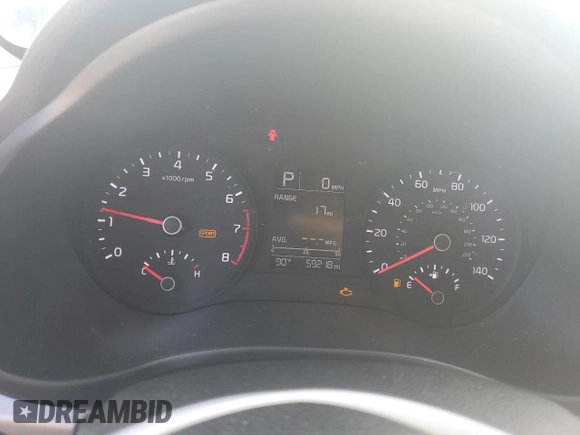 2020 Kia Rio LX with VIN 3KPA24AD6LE282471, listed as a Copart auction lot 77480084 with 59,218 mi miles and Salvage Title. Bid and sale history available at carsss.com. Image 9.
