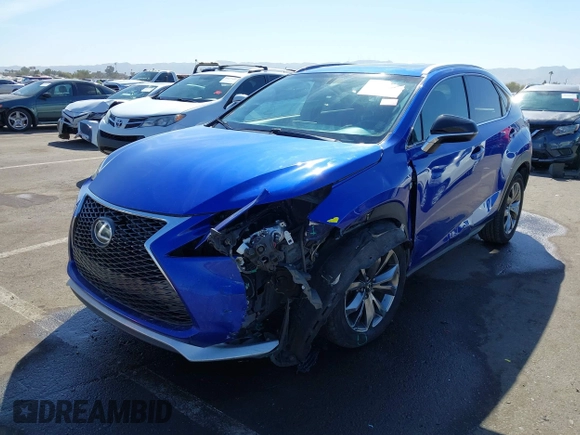 2015 Lexus NX 200t with VIN JTJYARBZ6F2018562, listed as a IAAI auction lot 41589952 with 161,182 mi miles. Bid and sale history available at carsss.com. Image 17.