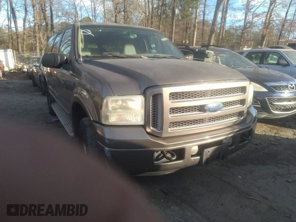 2005 Ford Excursion Limited with VIN 1FMNU43S95EB14129, listed as a IAAI auction lot 41348973 with Not provided miles and . Bid and sale history available at DreamBid. Image 1.