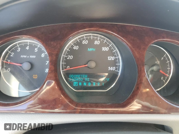 2007 Buick Lucerne V6 CXL with VIN 1G4HD57247U211373, listed as a Copart auction lot 52008285 with 130,450 mi miles and Salvage Title. Bid and sale history available at carsss.com. Image 9.