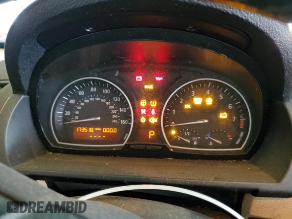 2008 BMW X3 3.0si with VIN WBXPC93438WJ07550, listed as a Copart auction lot 83121894 with 173,518 mi miles and Salvage Title. Bid and sale history available at carsss.com. Image 9.