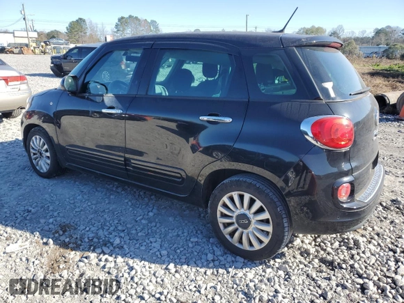 2014 FIAT 500L Easy with VIN ZFBCFABH6EZ002104, listed as a Copart auction lot 83943314 with 91,571 mi miles and Salvage Title. Bid and sale history available at DreamBid. Image 2.