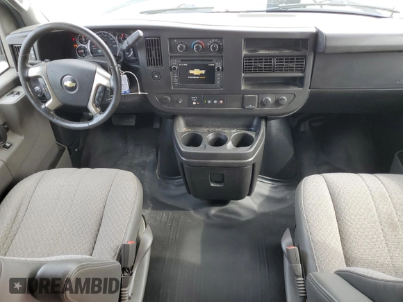 2018 Chevrolet Express Cargo with VIN 1GCWGAFG2J1338480, listed as a Copart auction lot 48854345 with 100,816 mi miles and Salvage title. Bid and sale history available at DreamBid. Image 8.