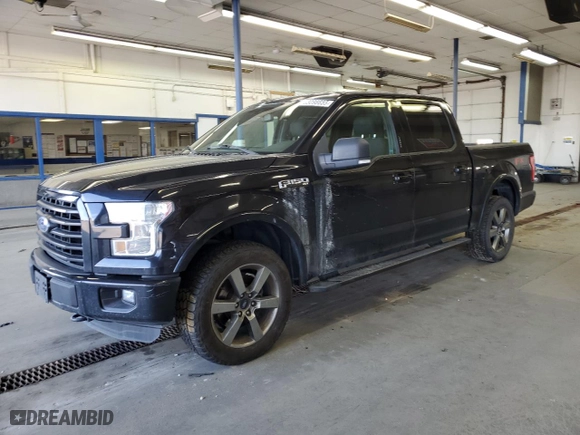 2016 Ford F-150 XLT with VIN 1FTEW1EF8GFC43070, listed as a Copart auction lot 53098655 with 78,315 mi miles and Salvage Title. Bid and sale history available at carsss.com. Image 1.