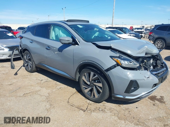 2023 Nissan Murano SL with VIN 5N1AZ2CJ2PC131235, listed as a IAAI auction lot 41639410 with 46,087 mi miles and . Bid and sale history available at DreamBid. Image 1.
